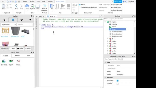 (ROBLOX) How To Make An Auto Spin Script смотреть онлайн
