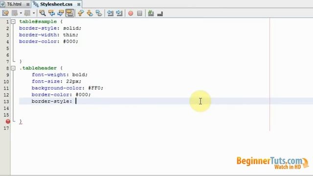CSS (cascading style sheets) for beginners #6 - Table styling in CSS смотреть онлайн