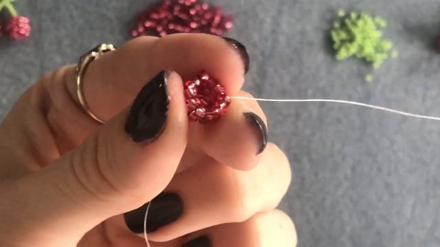 3D beaded cherry tutorial смотреть онлайн
