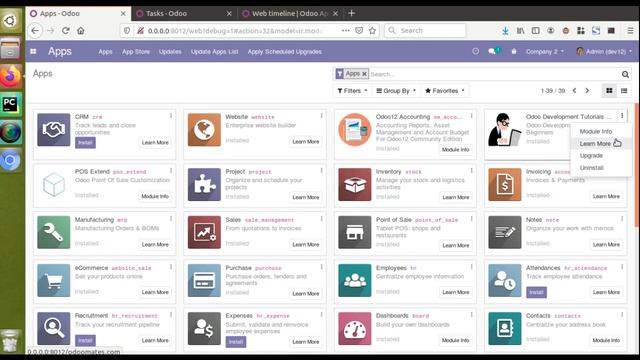 How To Create TimeLine/Gantt View in Odoo смотреть онлайн