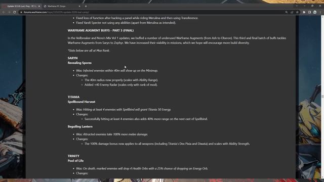 [WARFRAME] Lua's Prey FULL Patch Notes Overview смотреть онлайн