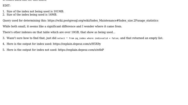Databases: Postgresql - newer identical index is used, older one used to be but is not anymore смотреть онлайн