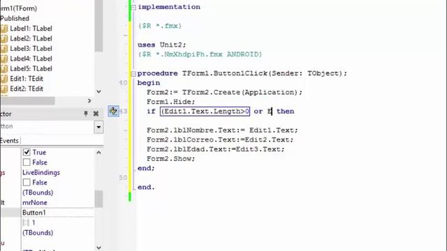 Navegación entre formularios con Rad Studio XE7 смотреть онлайн