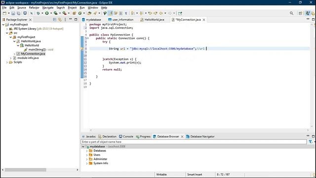 Eclipse 2023 - Connect MySQL to Eclipse using Xammp - Java Programming #2 смотреть онлайн