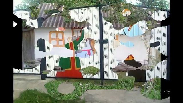 Как украсить старые стены домов и других построек красивыми рисунками смотреть онлайн