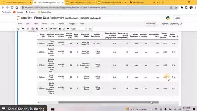 Mobile Data Presentation using Python, Pandas смотреть онлайн