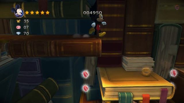 Castle of Illusion starring Mickey Mouse The Library ACT 2 100% Walkthrough смотреть онлайн