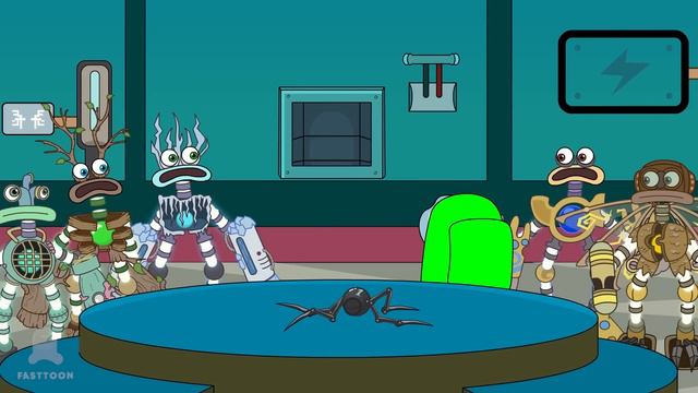 Spooky WUBBOX Detective: Mini Crewmate Kills Wubbox Characters | Among Us Animation смотреть онлайн