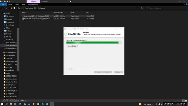 Installation Steps of Oracle & Anaconda Software смотреть онлайн