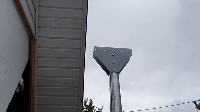 175 Делаем навес Установка столбов в землю по новой технологии 10 смотреть онлайн