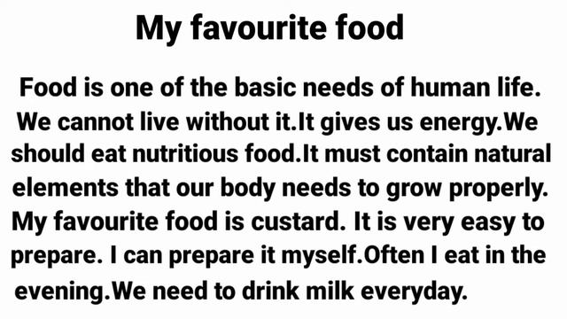 paragraph ''My favourite food ''আমার প্রিয় খাবার смотреть онлайн