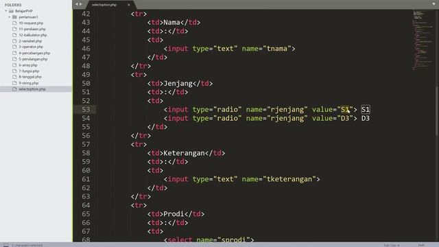 Cara Menggunakan Select Option (List Menu & Radio Group) pada PHP | #13 - Belajar PHP Dasar смотреть онлайн