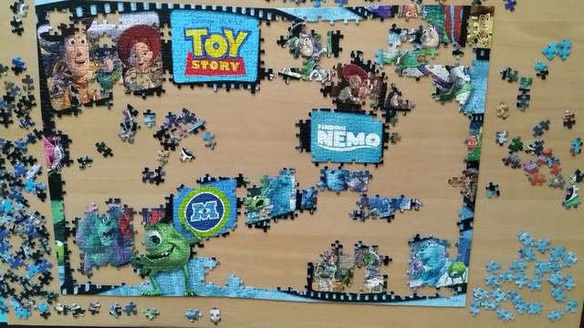 Jigsaw puzzle 1000 pieces - Disney and Pixar movie (Ravensburger puzzle timelapse) смотреть онлайн