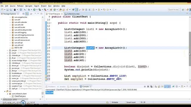 Collections class important methods_PART3 смотреть онлайн