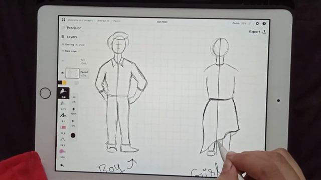 Quick Tutorial For How To Draw Girl Figure Sketch | Drawing Tutorial For Beginner (E9) смотреть онлайн