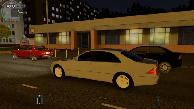 City Car Driving 1.5.3 Mercedes S600 W220 NIGHT [G27] смотреть онлайн