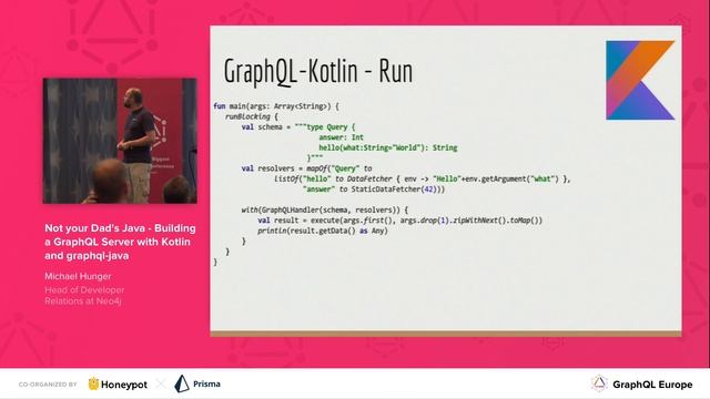 Building a GraphQL Server with Kotlin and graphql-java - Michael Hunger @ GraphQL Europe 2018 смотреть онлайн