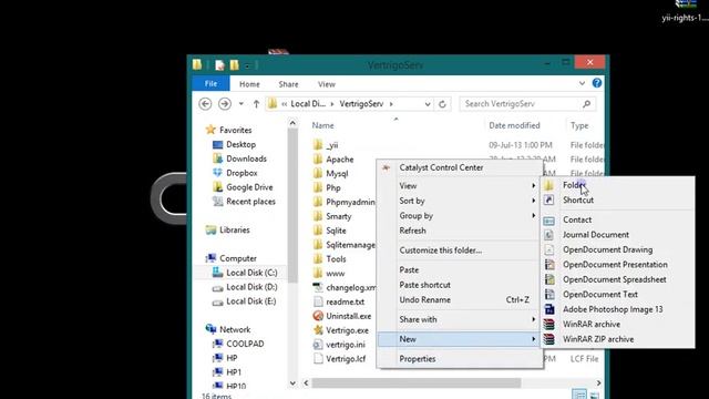install yii framework , users and rights using vertrigo (part 1) смотреть онлайн