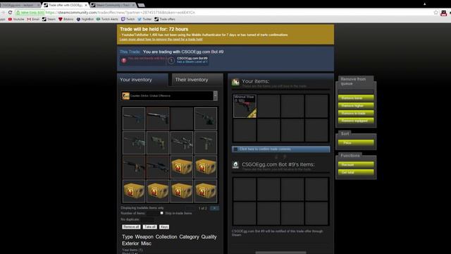 New steam update [steam mobile authenticator] TRADE BANNED FOR 7 DAYS! (December) [Trade hold] смотреть онлайн