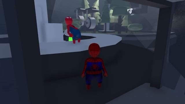 Spiderman TRAPS Spooderman on Space Station... (Human Fall Flat) смотреть онлайн