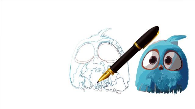 Angry Birds Blues | Build-A-Blue Pencil Drawing Story смотреть онлайн
