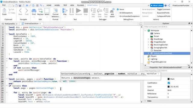 Ordered Data Store, Page Up, Set Upper / Lower Limits (Roblox Studio) - by PrizeCP Series 2 (076) смотреть онлайн