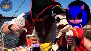 Sonic.exe Reacts to SML Movie: The Pirate Ship!