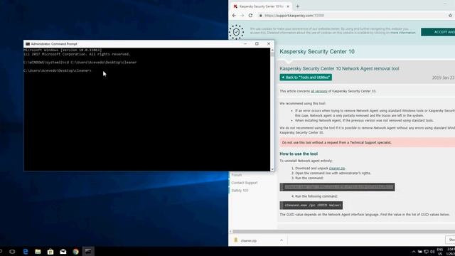 Kaspersky Network Agent Removal Tool