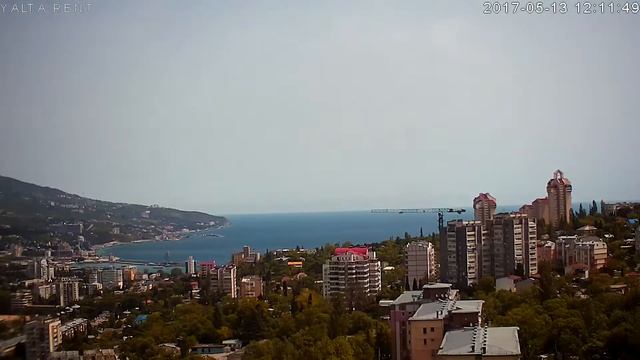 Камера - Ялта, Крым 2017-05-13. День за 7 минут смотреть онлайн
