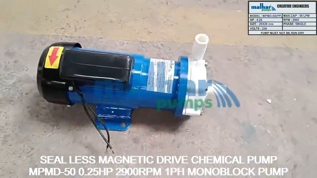 MPMD-50 0.25HP 2900RPM 1PH MONOBLOCK PUMP смотреть онлайн