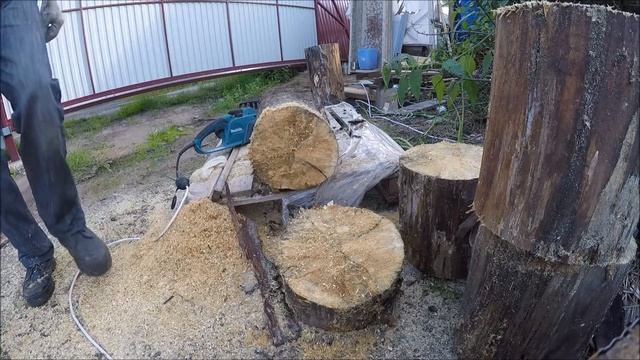 Распиловка бревна из липы