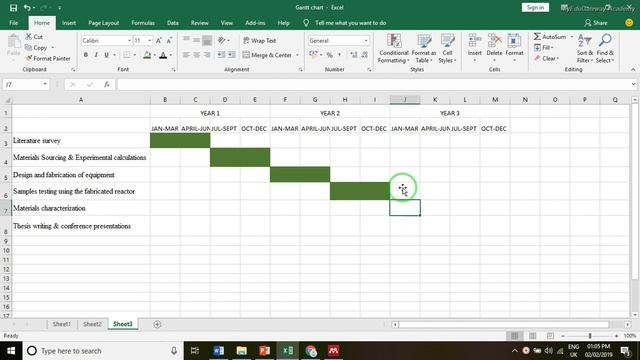 How to create a Gantt chart in MS Excel for planning a Research or Business смотреть онлайн
