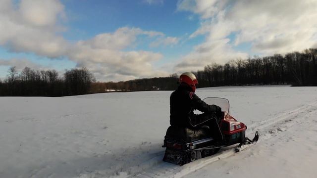 Vintage Yamaha Bravo Man - November 2018 Snowmobile Ride смотреть онлайн