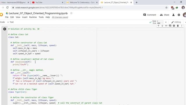 Overriding Methods in Python OOP Part 20 Activity No 30 смотреть онлайн