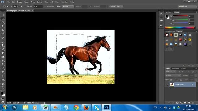 Rectangular Marquee Tool Adobe Photoshop CS6 смотреть онлайн