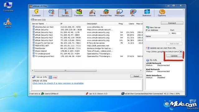 How to update eMule servers смотреть онлайн