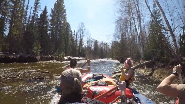 Завалы на реке Кожух сплав на рафте 12.05.2022 смотреть онлайн