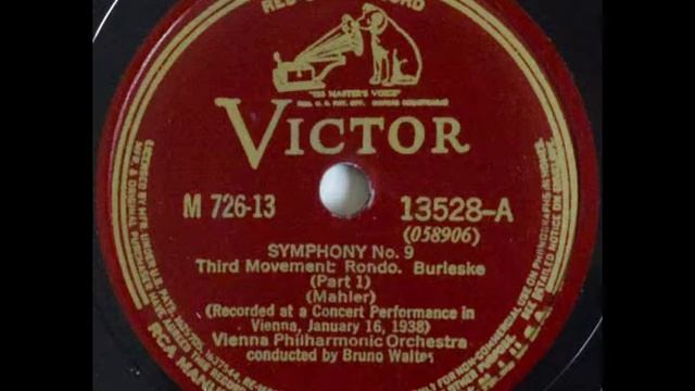 Gustav Mahler Symphony No.9 3rd movement_ Bruno Walter with Vienna Philharmonic Orchestra in 1938