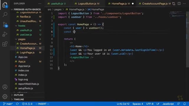 46 Logging Out In Custom Hooks || Full Stack React Development смотреть онлайн