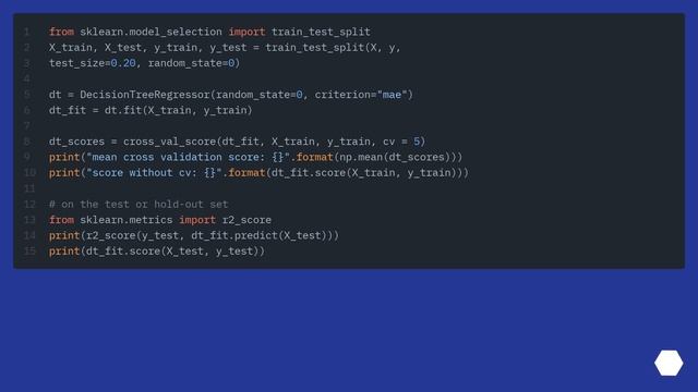 Using decision tree regression and cross-validation in sklearn смотреть онлайн