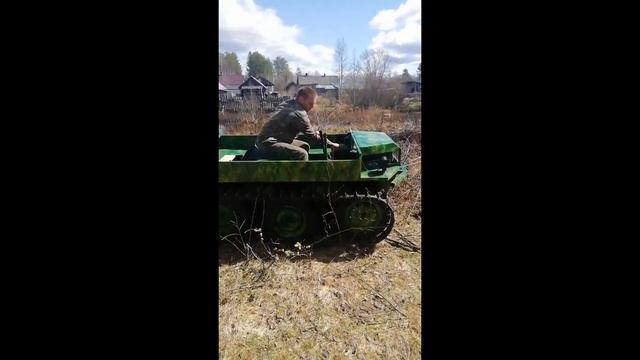 Испытание мини снегоболотохода Росомаха!!! смотреть онлайн
