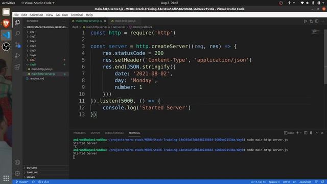 MERN Stack Course - Lecture 8 - Creating HTTP Server смотреть онлайн