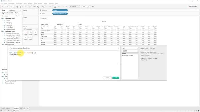 TABLEAU CORRELATION MATRIX смотреть онлайн