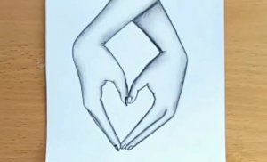 Рисунок красивых рук обычным карандашем