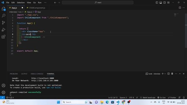How to Send Data from Child to Parent Component In React || Lifting State Up In React Interview смотреть онлайн