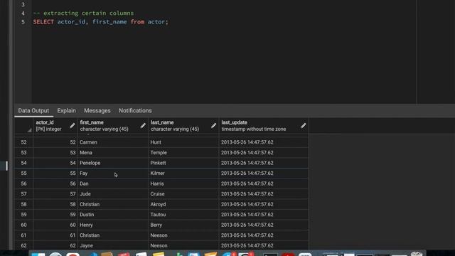 Understanding SQL using PostgreSQL - Statements I - SELECT, COUNT & DISTINCT смотреть онлайн