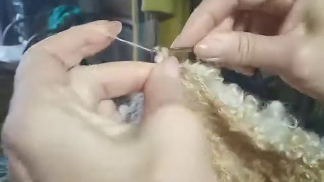 PR. Шапка-парик из кудряшек. Мастерская Марины Самариной. смотреть онлайн