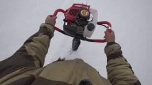 МОТОБУР ДЛЯ ЗИМНЕЙ РЫБАЛКИ.  Распаковка и первый запуск.