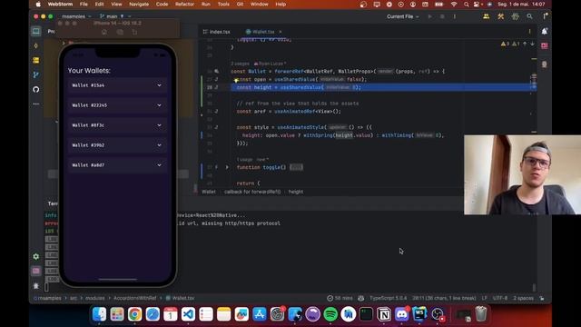 React Native Accordion com reanimated смотреть онлайн