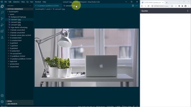 Belajar Memahami Dan Menguasai Navbar (MENU) Dan Carousel (SLIDER) Di Bootstrap 4.5.3 смотреть онлайн